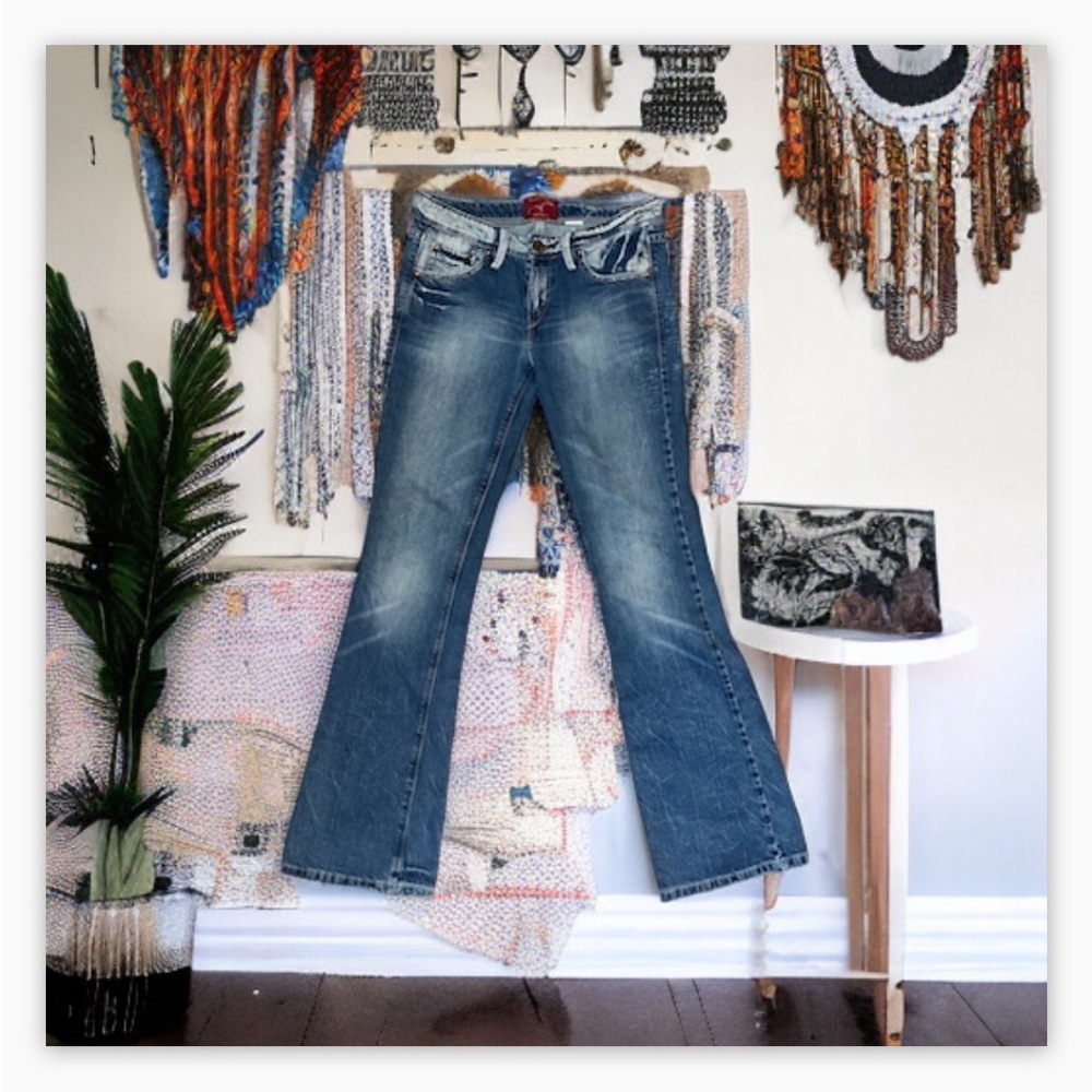 Women Leviβs Red tag Bootcut Jeans -mid rise - like new ! SZ 7L -30x32ππβ - Picture 4 of 15